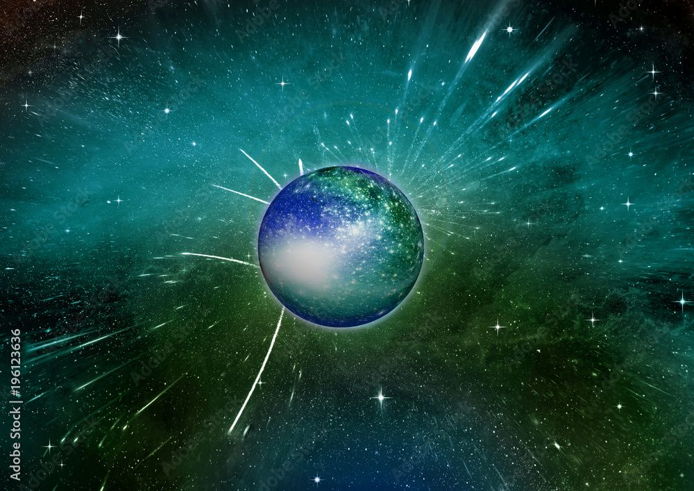 Obraz premium galaxy in a free space