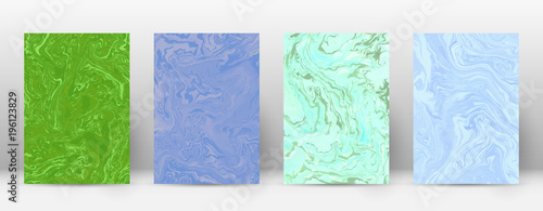 Abstract cover. Modern design template. Admirable suminagashi marble. Minimalistic hipster flyer design. Beautiful trendy abstract cover. Vector illustration.