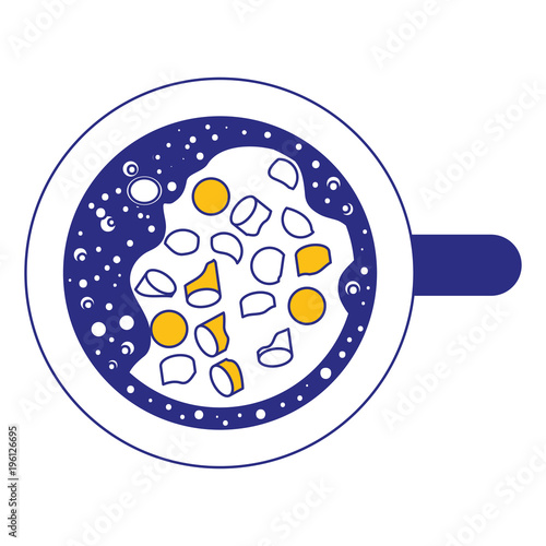 chocolate mug isolated icon vector illustration design