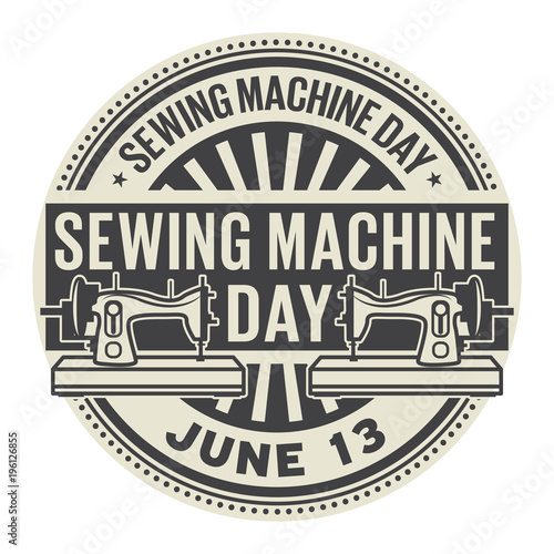 Sewing Machine Day stamp