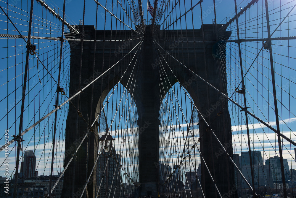Naklejka premium usa new york brooklyn bridge