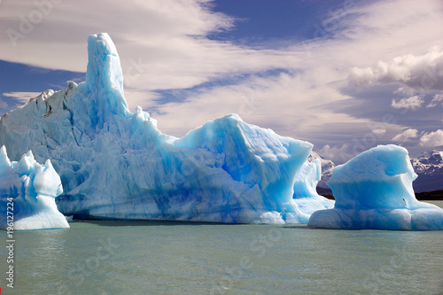 Icebergs from Upsala Glacier in the Argentino Lake, Argentina photo