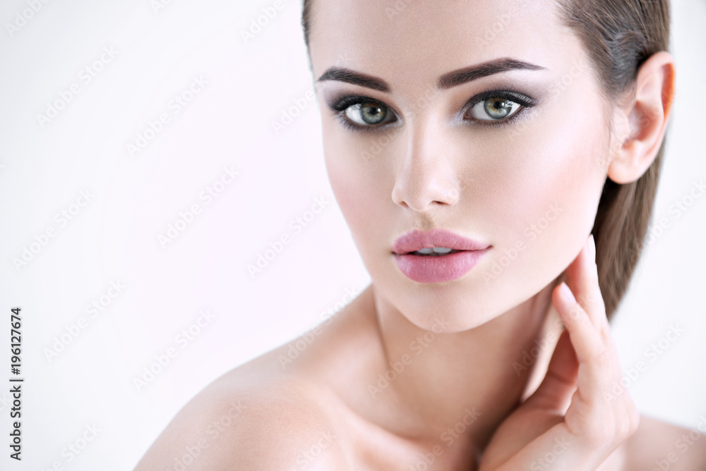 Beautiful young girl with beauty face Beautiful young girl with beauty face