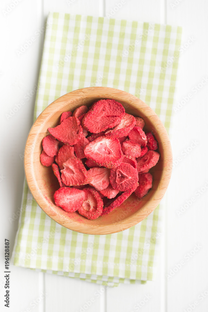 Freeze dried strawberry slices Freeze dried strawberry slices