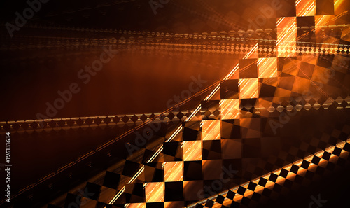 Canvastavla geometric unusual abstract background