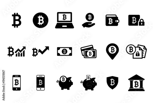 Bitcoin icon collection