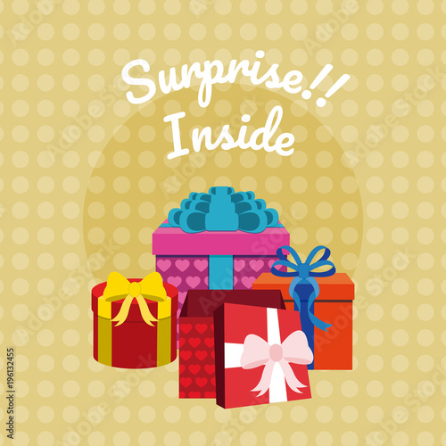 Suprise inside gift boxes