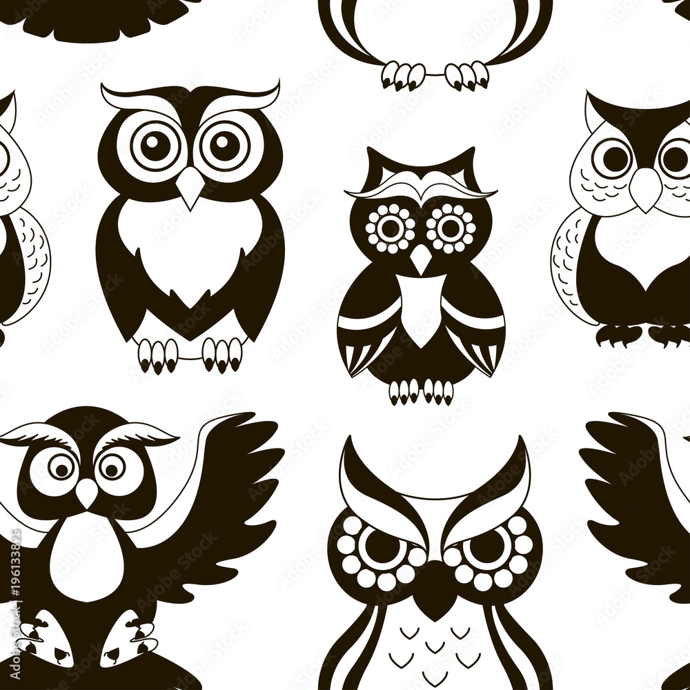 Pattern of owls
