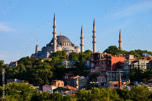 Suleymaniye Mosque and Traditional Houses in Istanbul