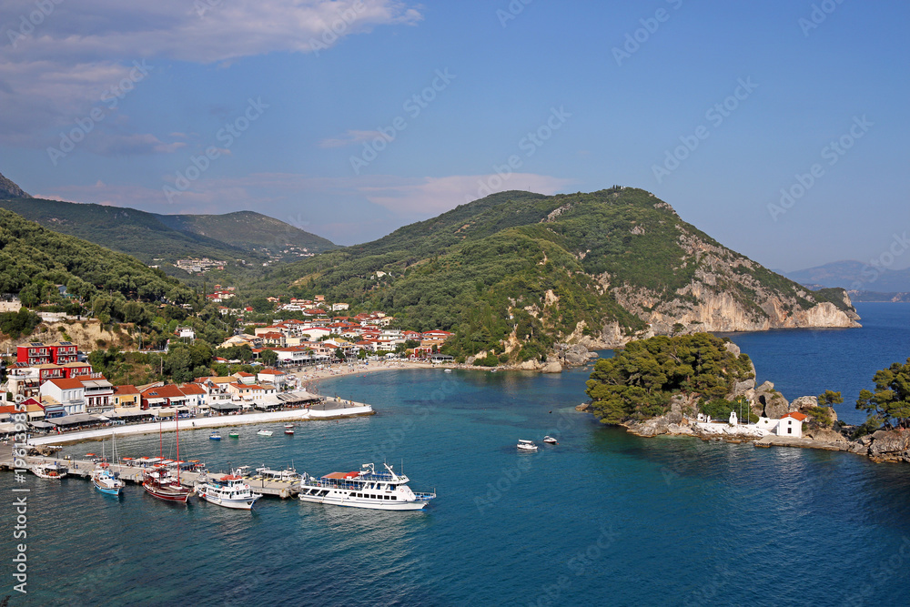 tourist destination Parga Greece summer season landscape