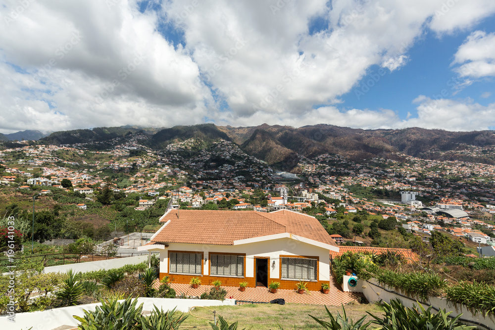 Panoramic view of Funchal on Madeira Island. Portugal Panoramic view of Funchal on Madeira Island. Portugal