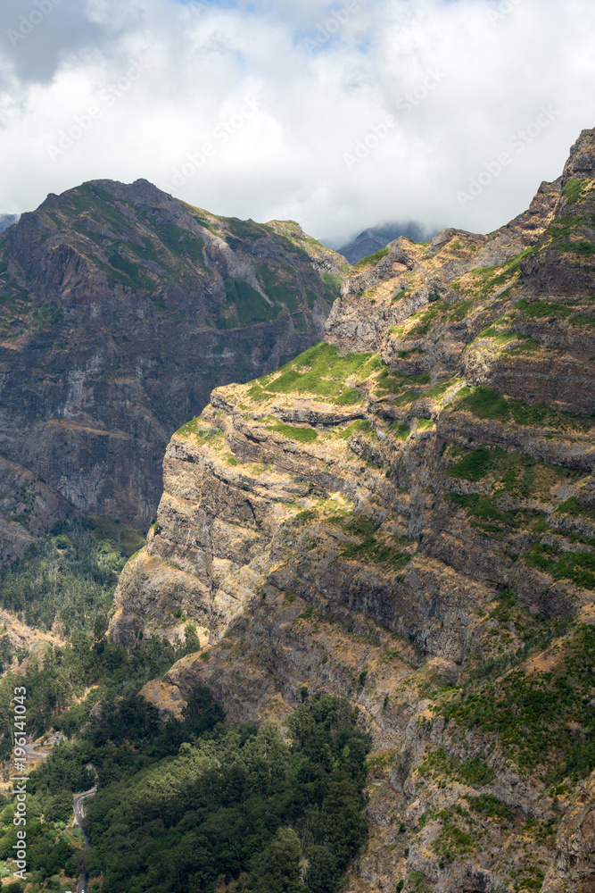 Naklejka premium Valley of the Nuns, Curral das Freiras on Madeira Island, Portugal