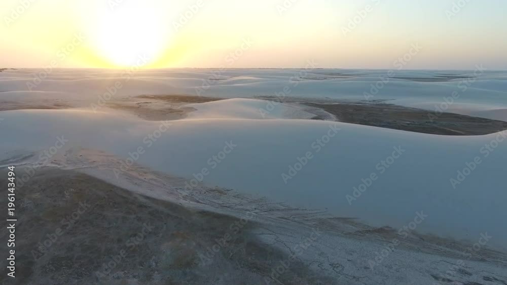Sunset Over Vast Sand Dune Wilderness 003
