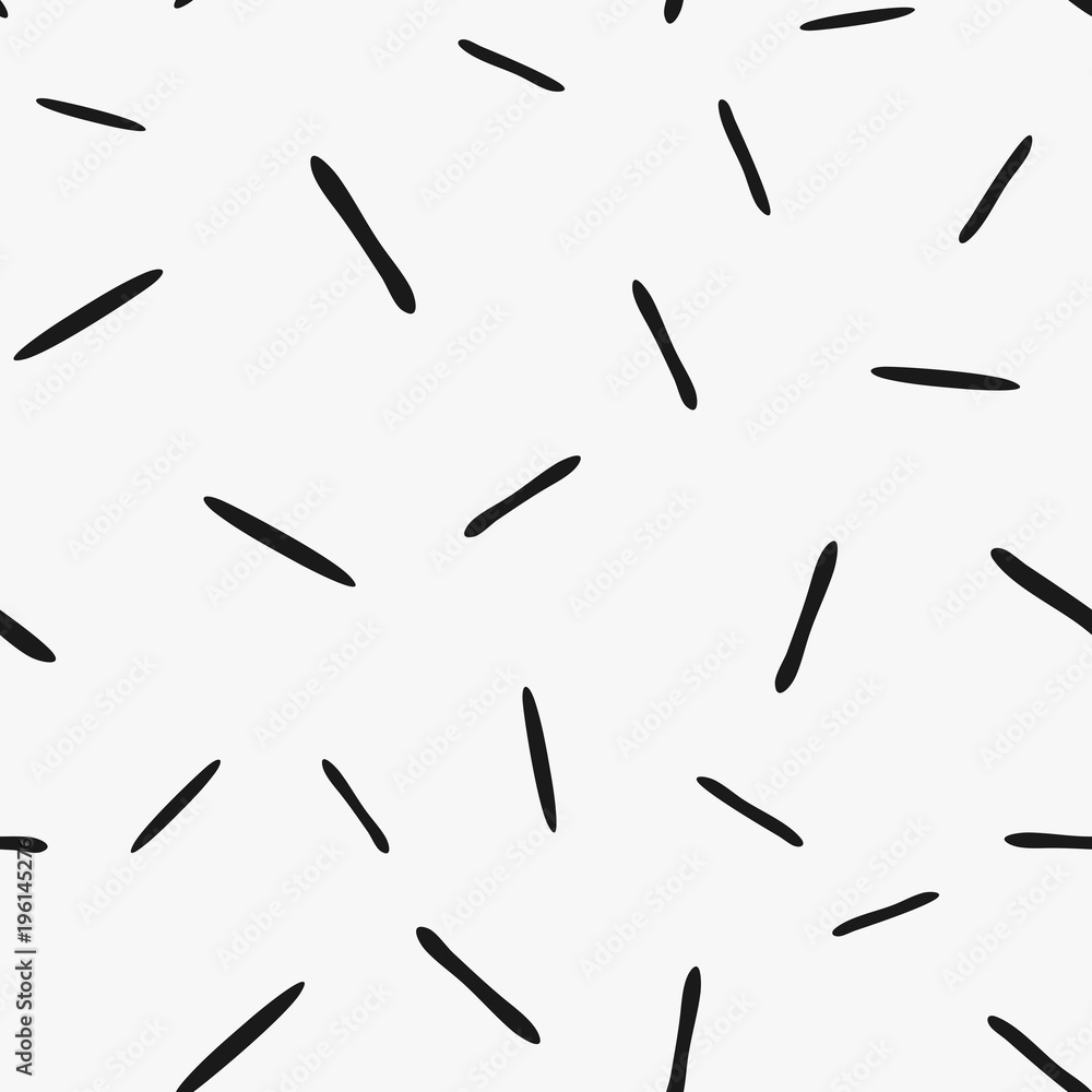 Seamless pattern with repeating short lines drawn by hand. Seamless pattern with repeating short lines drawn by hand.