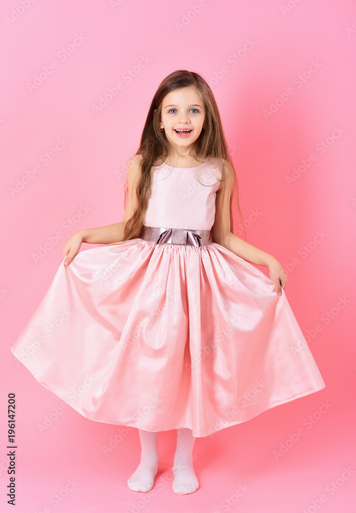 Small girl child model in beautiful dress. Small girl child model in beautiful dress.