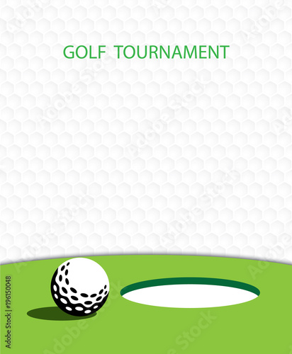 Golf invitation flyer template graphic design