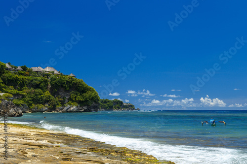 Bingin Beach in Bali Indonesia - nature vacation background