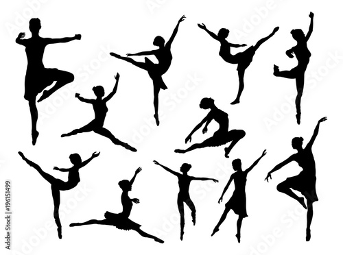 Ballet Dancer Silhouettes