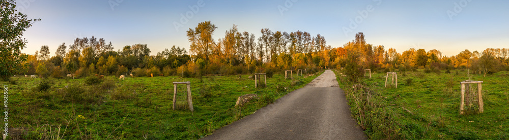 Naturpark Bislicher Insel bei Xanten im Herbst Naturpark Bislicher Insel bei Xanten im Herbst