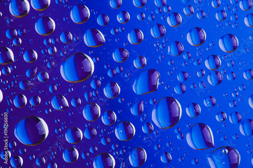Foto Background of a drop on glass