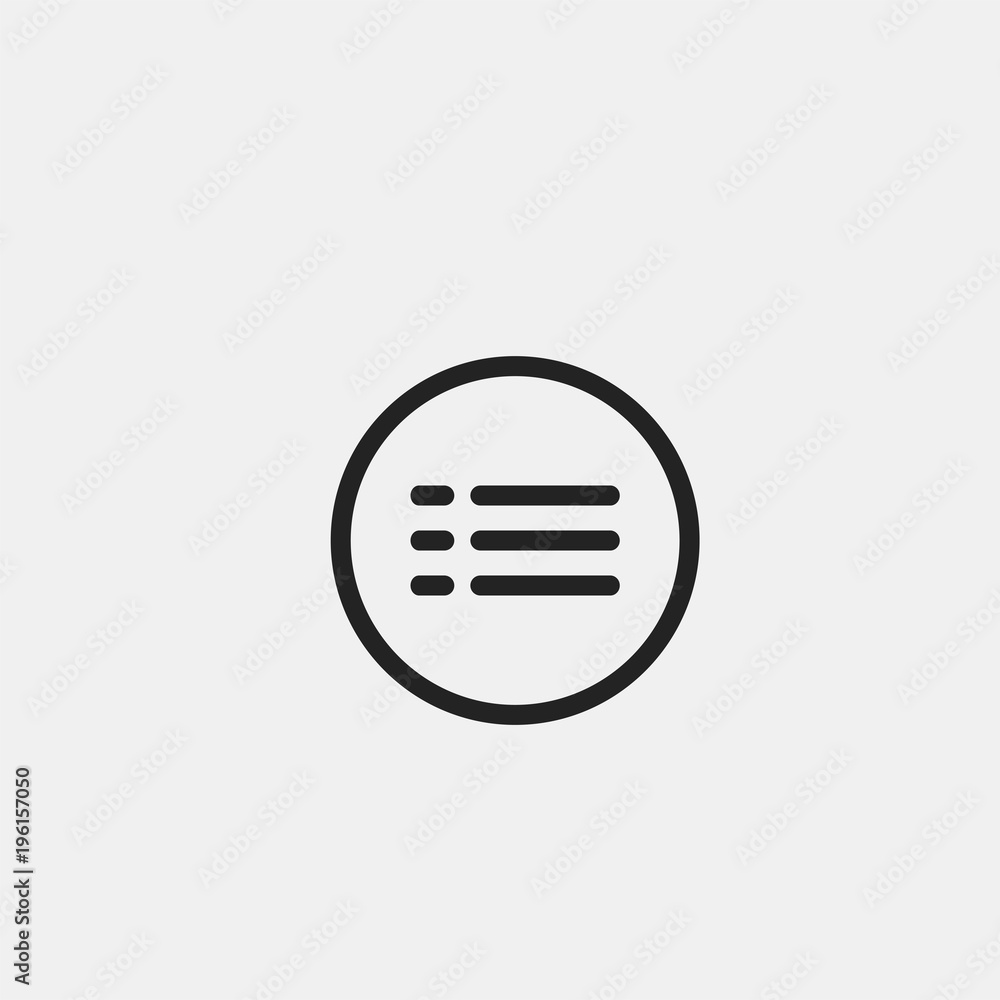 Hamburger Menu Vector Flat Icon Hamburger Menu Vector Flat Icon