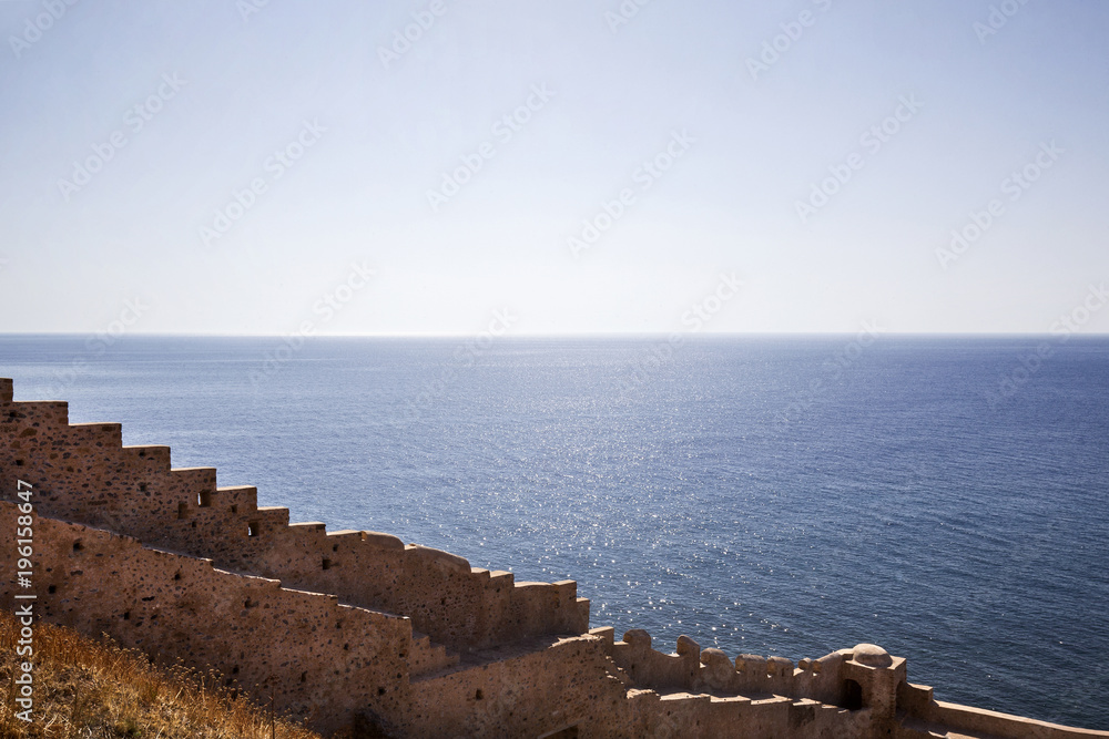 Part of the castle of Monemvasia town, Laconia, Peloponnese, Greece Part of the castle of Monemvasia town, Laconia, Peloponnese, Greece