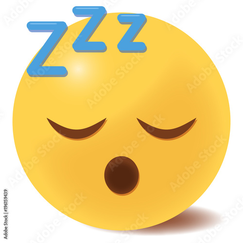 Emoji schlafend - 3D
