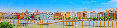View from the coast of the Guadalquivir to the Triana district i