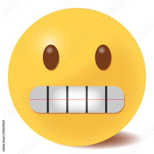 Emoji grinsend - 3D