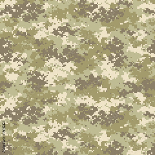 Camouflage seamless pattern. Trendy style camo, repeat print. Vector illustration.