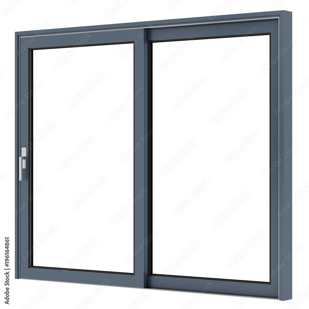 metallic window isolated on white background metallic window isolated on white background