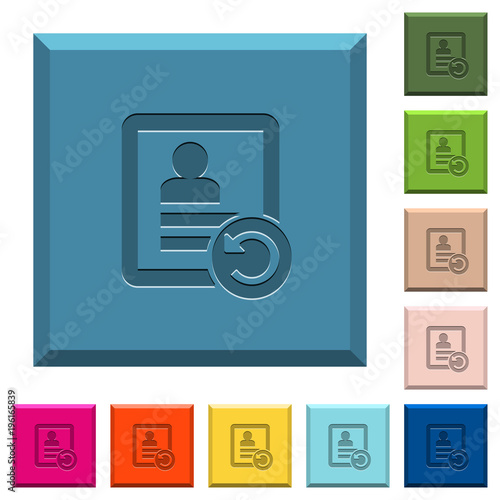 Undo contact changes engraved icons on edged square buttons