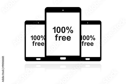 Tablet Banner - App - 100 Prozent kostenlos