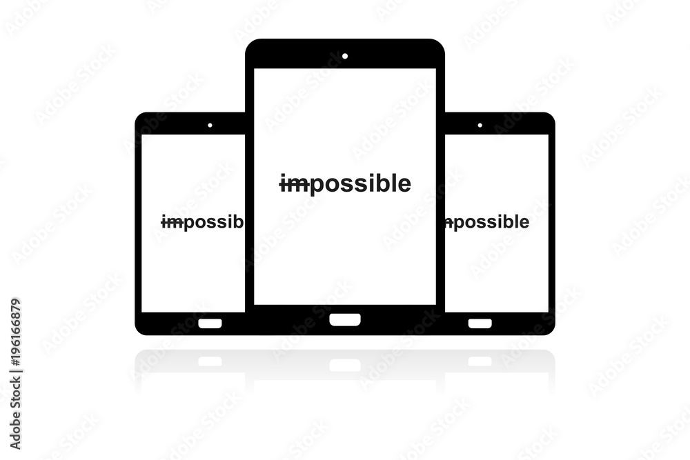 Tablet Banner - App - unmöglich - möglich Tablet Banner - App - unmöglich - möglich