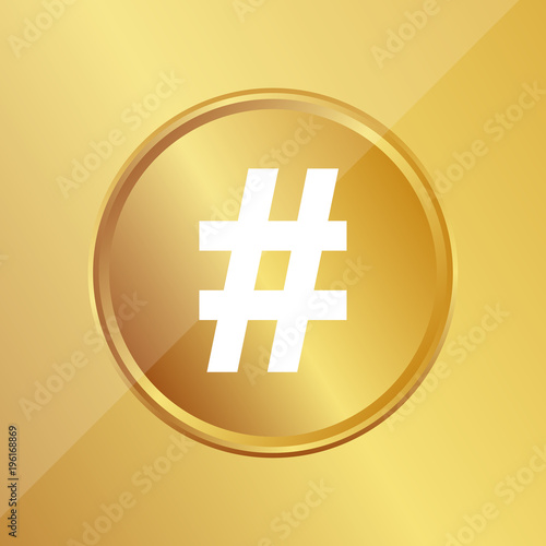 Gold Medaille - Hashtag
