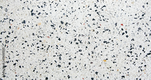 Marble small rock or terrazzo with hamper seamless pattern on white background