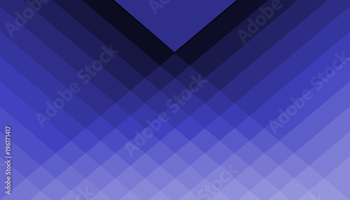 Stock Illustration - Blue Geometric Pattern, 3D Illustration, Modern Blue Background.