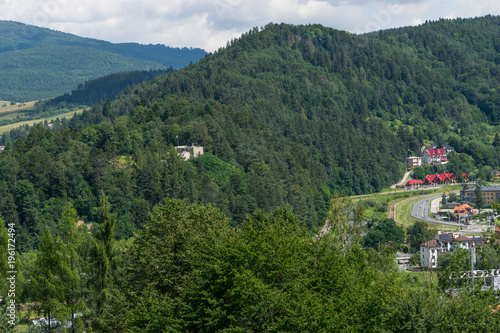 View from the magic garden tower in Muszyna