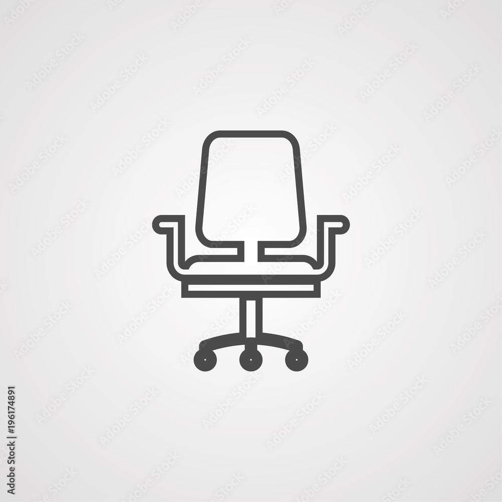 Office chair icon Office chair icon