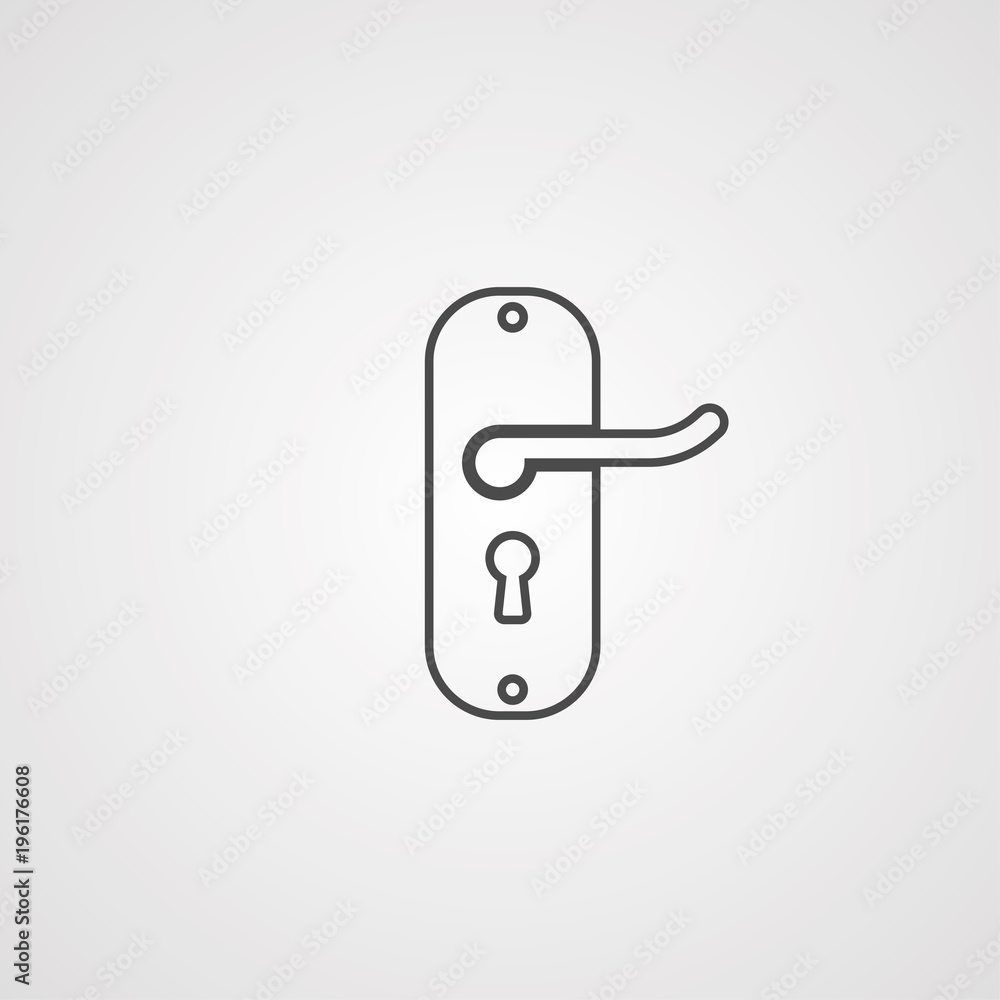 Door handle icon Door handle icon