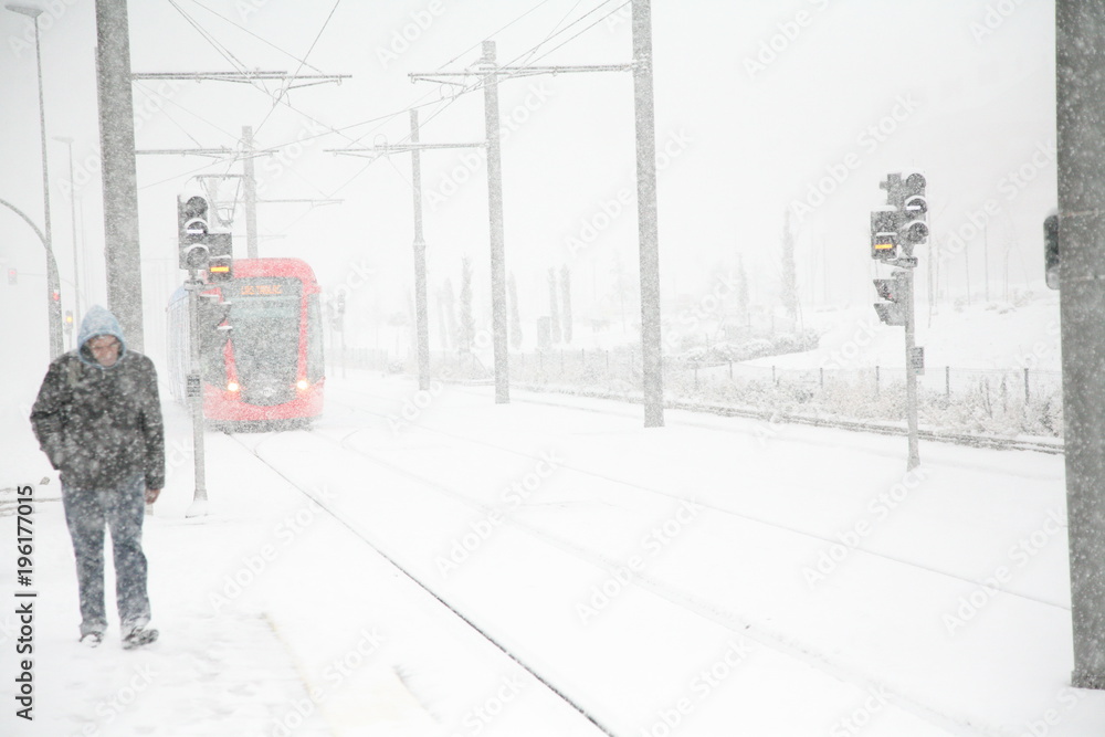 Fototapeta premium Metro ligero de Madrid