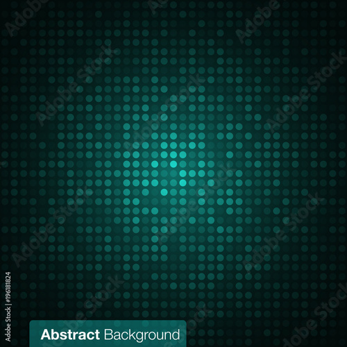 Abstract Dark Green Background. Vector illustration. 