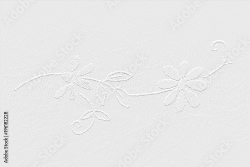 White Wallpaper, ornamenal flower, garland