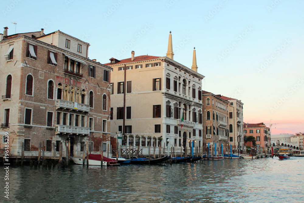 Venetian house architecture on the water