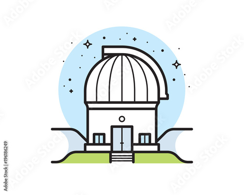 Telescope vector illustration