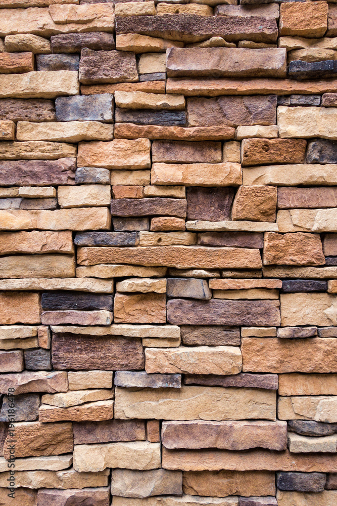 Fototapeta premium Abstract background of stone tecture, Decorative house