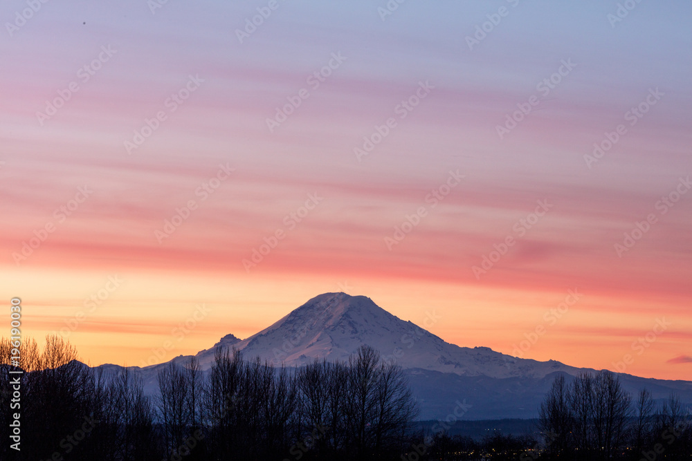 Mt Rainier at first light
