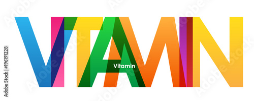 VITAMIN Colourful Letters Icon
