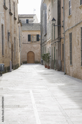 Fototapeta Naklejka Na Ścianę i Meble -  Empty Street; Alcudia; Majorca