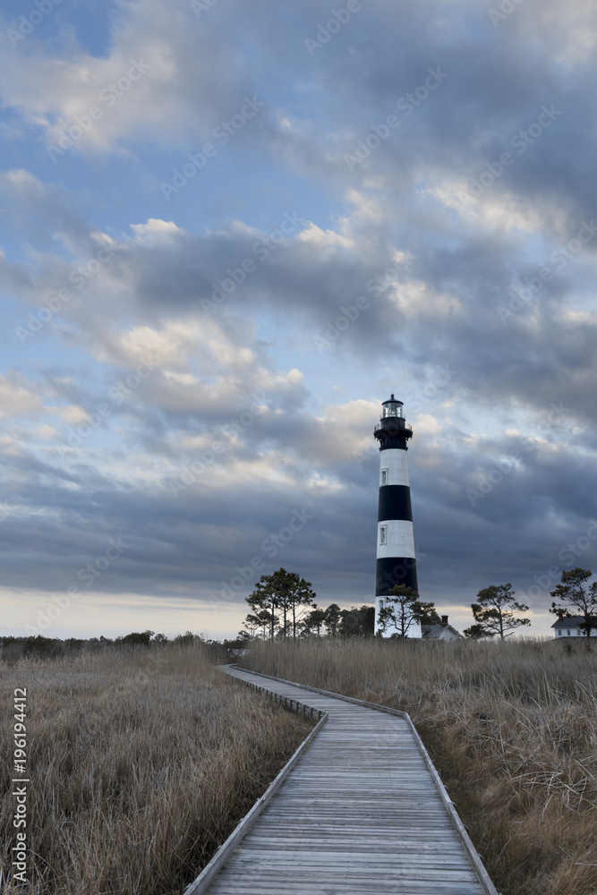 Dramatic Clouds at Sunset - Bodie Island Lighthouse